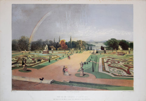 E. Adveno Brooke (fl. 1844-1864), View in the Gardens of Eaton Hall