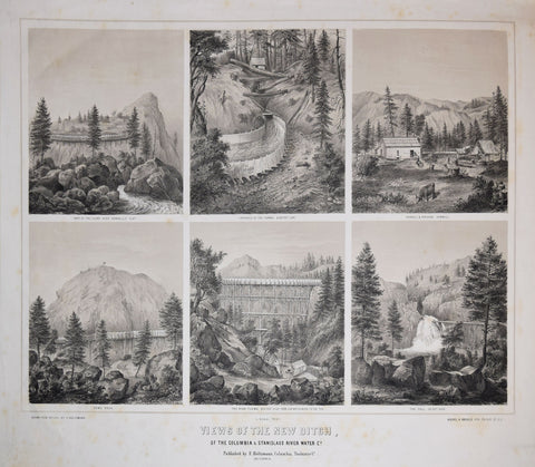 F. Holtzman, Drawn from Nature, Views of the New Ditch, of the Columbia & Stanislaus River Water Co.