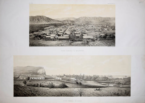 Mariano Felipe Paz Soldan, (1821-1886) and A. Simeon, Vista General de Moquegua & Vista General de Africa