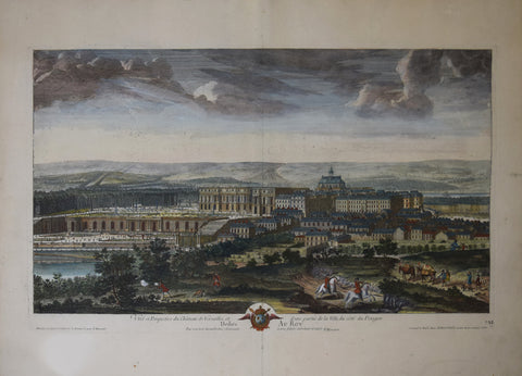 Pierre Menant (fl. 1716), Vue et Perspective du Chateau de Versailles et d'une partie de la Ville du cote du Potager