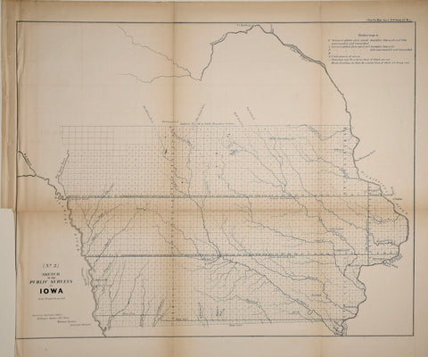 General Land Office, Sketch of the Public Surveys in Iowa