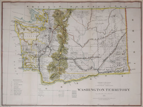 United States General Land Office/Charles Roeser, Territory of Washington, 1879