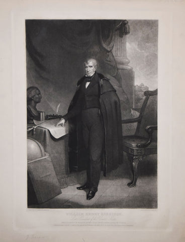 John Sartain (1808-1897)  after James R. Lambdin, William Henry Harrison Late President of the United States