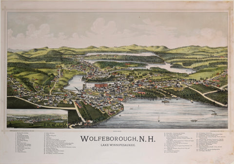 George E. Norris (1855-1926), drawn by, Wolfeborough, N.H. Lake Winnipesauke (Wolfeboro)