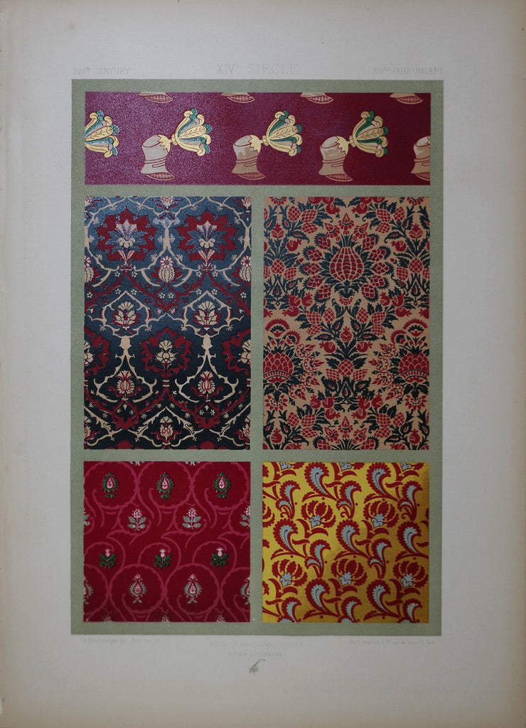 Charles Auguste Racinet L' Ornament Polychrome Chromolithograph ...