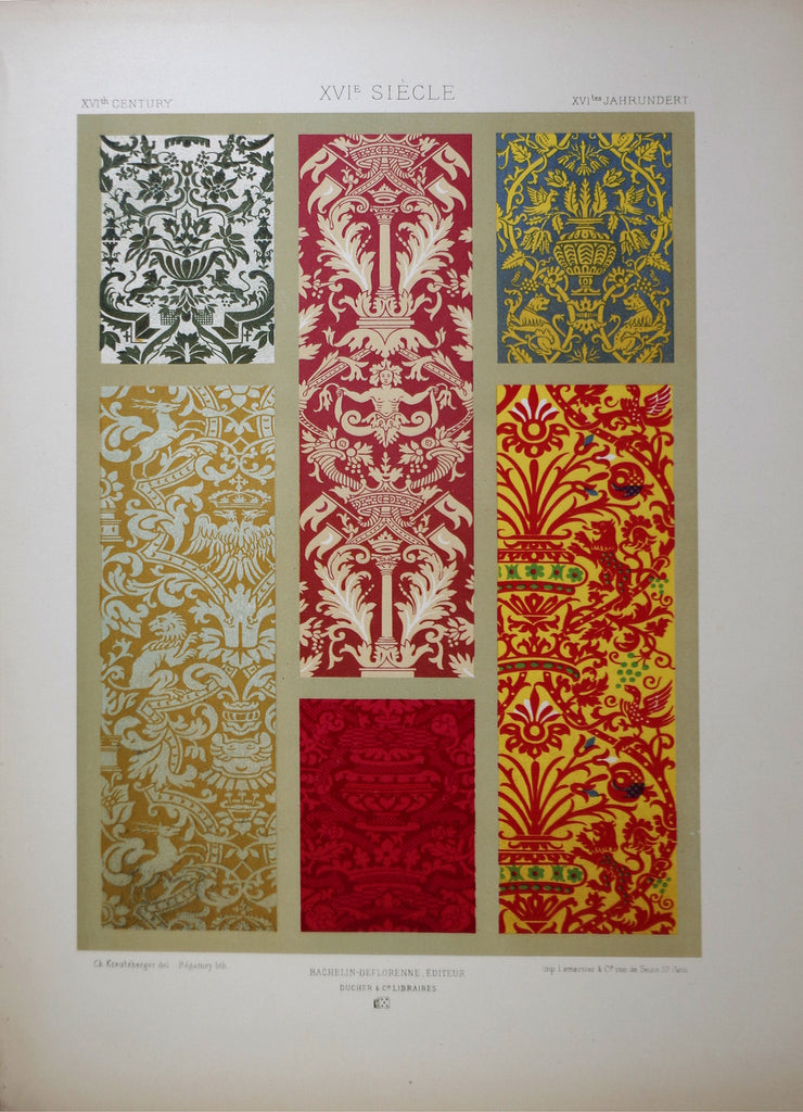 Charles Auguste Racinet L' Ornament Polychrome Chromolithograph ...