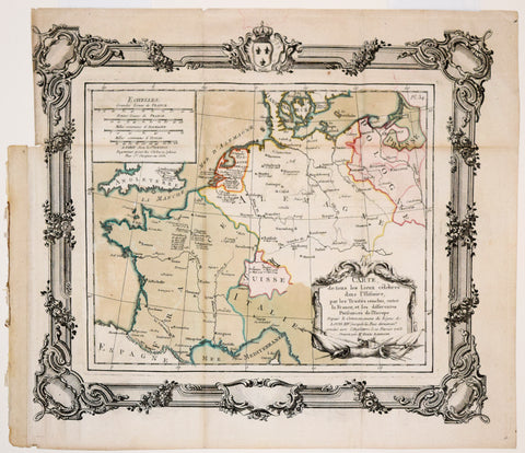 Giovanni A. Rizzi-Zannoni (ca. 1736-1814), Carte de tous les Lieux celebres dans l’Histoire..puisance de l’Europe