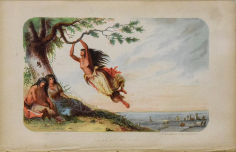 Alfred Jacob Miller (1810-1874), Indian Girl Swinging