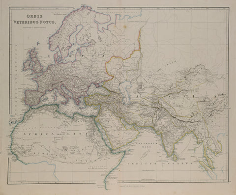 John Arrowsmith (1790-1873)  Orbis Veteribus Notus, [Europe & Africa]