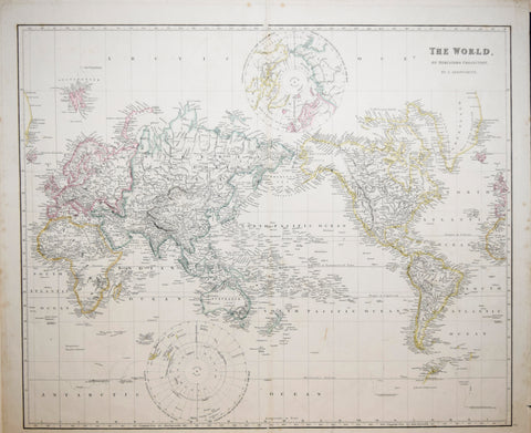 John Arrowsmith (1790-1873)   The World on Mercator’s Projection, Pl. 2