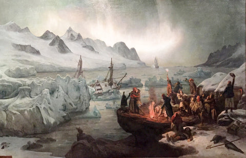 François-Auguste Biard (French, 1798-1882), Shipwreck... [View taken in Magdalena-Bay (Spitzbergen)]