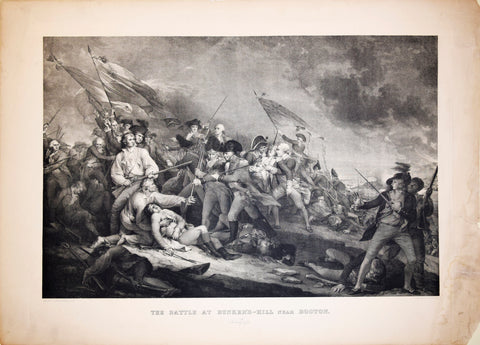 John Trumbull (1756-1843), The Battle at Bunker's Hill near Boston