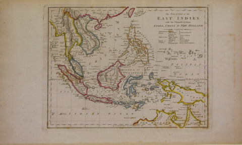 Mathew Carey (1760-1839), The Islands of the East Indies with the Channels between India, China, and New Holland