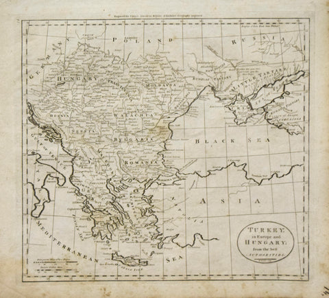 Mathew Carey (1760-1839) Turkey in Europe and Hungary from the best authorities
