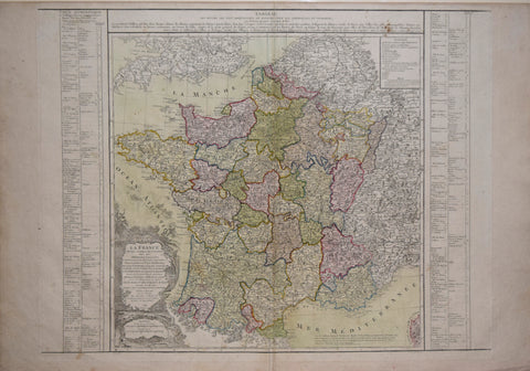 Louis-Charles Desnos (French, 1725-1805), publisher, La France Divisée en toutes ses Provinces...