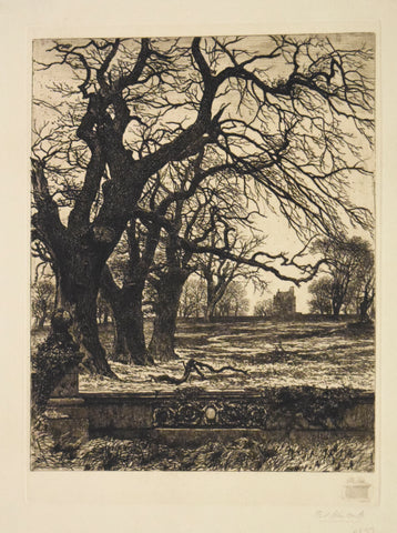 Richard Samuel Chattock (British, 1825-1906), [Trees and Estate]