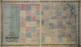 George Woolworth Colton (1827-1901) & Charles B. Colton (1832-1916)  Colton’s New Sectional Map of the State of Kansas… [Two Sheets]