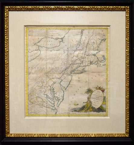 Thomas Conder, Engraver (1746?-1831), Map for the Interior Travels through America delineating the March of the Army