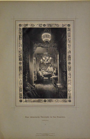 Rudolf Cronau (1855-1939)  Eine chinesische Teestube in San Francisco. Californien. 8