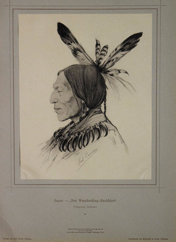 Rudolf Cronau (1855-1939)  Jagoo - ,Der Wunderding-Erzahler,. Chippewa Indianer. 23.