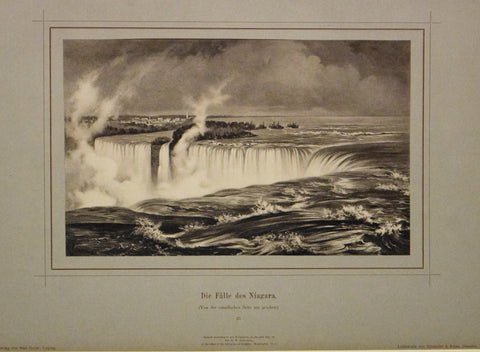 Rudolf Cronau (1855-1939)  Der Falle des Niagra. 10. [Niagara Falls]