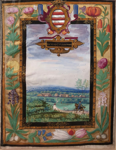 Adrien de Montigny (French, C1570-1615), Le Villaige de Hodrymont 1597