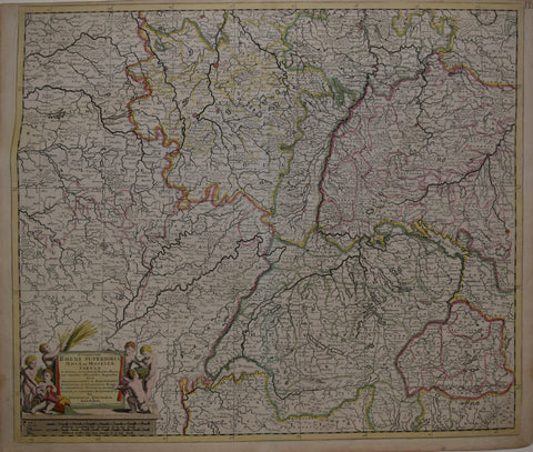 Theodore Danckerts (Dutch, 1663-1727), Accuratissima Rheni Superioris Mosae et Mosellae…