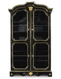 A LOUIS XIV ORMOLU-MOUNTED AND BRASS-INLAID EBONIZED BOOKCASE PART LATE 17TH CENTURY