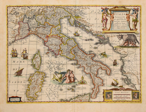 Henricus Hondius (1597-1651)  Italia nuouamente piu perfetta…