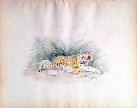Samuel Howitt (British, 1765-1822) Tiger and Cubs