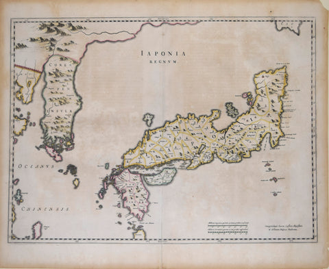 Johannes Blaeu (1596-1673), Iaponia Regnum (Japan and Korea)