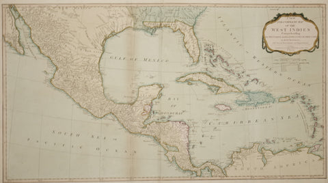 Thomas Kitchin (1718-1784), after Jean Baptiste d’Anville (1697-1782), A New and Complete Map of the West Indies...