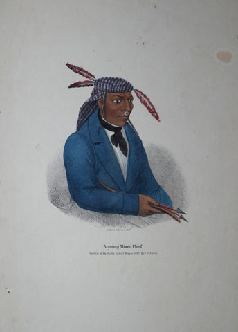 James Otto Lewis (1799-1858), A Young Miami Chief
