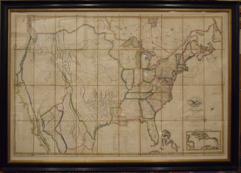 John Melish (1771-1822) Map of the United States with the Contiguous British & Spanish Possessions…