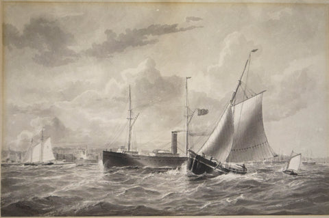 Thomas Clarkson Oliver, called Clark Oliver (1827-1892), [Harbor Scene]