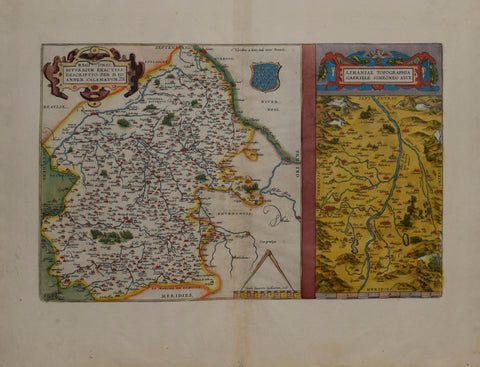 Abraham Ortelius (Flemish, 1527-1598)  Regionis Biturigum Exatiss...