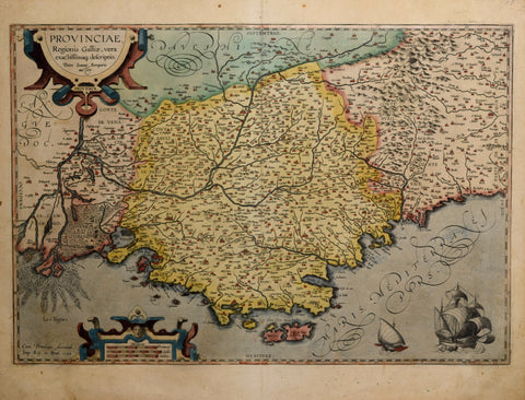 Abraham Ortelius (Flemish, 1527-1598)   Provinciae, Regionis Galliae... [Provence, France]