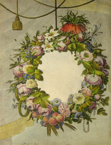 Jean Louis Prévost (c. 1760-1810), Floral Wreath