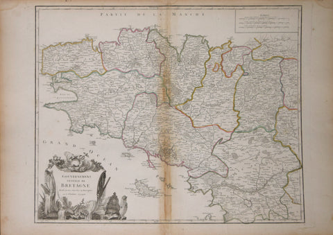 Giles (1688-1766) and Didier (c.1723-1786), Robert de Vaugondy  Gouvernement General De Bretagne...