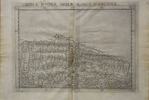 Girolamo Ruscelli (Italian, ca. 1504- 1566) Tavola Nuova Della Marca D’Ancona