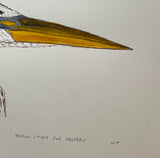Walton Ford (American, b. 1960), Heron Study for Vespers, 2022