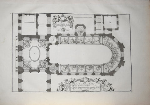 Pierre Le Pautre (1652-1716), Plan du Plafont de la Tribune de la Chapelle Versailles