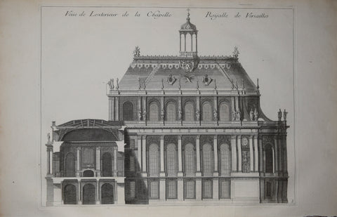 Pierre Le Pautre (1652-1716), Vue de Lexterieur de la Chapelle Royalle de Versailles