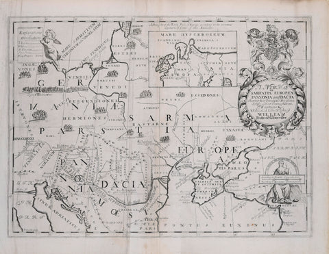 Edward Wells (1667-1727), A New Map of Sarmantia, Europaea, Pannonia and Dacia