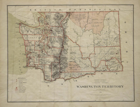 United States General Land Office/Charles Roeser, Washington Territory, 1879