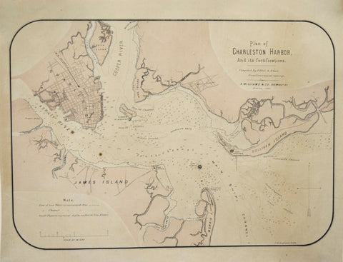 A. Williams & Co. - Plan of Charleston Harbor and its Fortifications